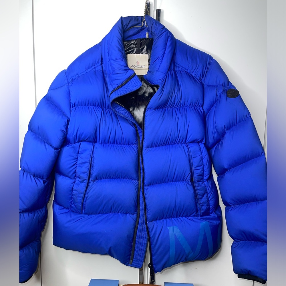 Blue men’s moncler coat